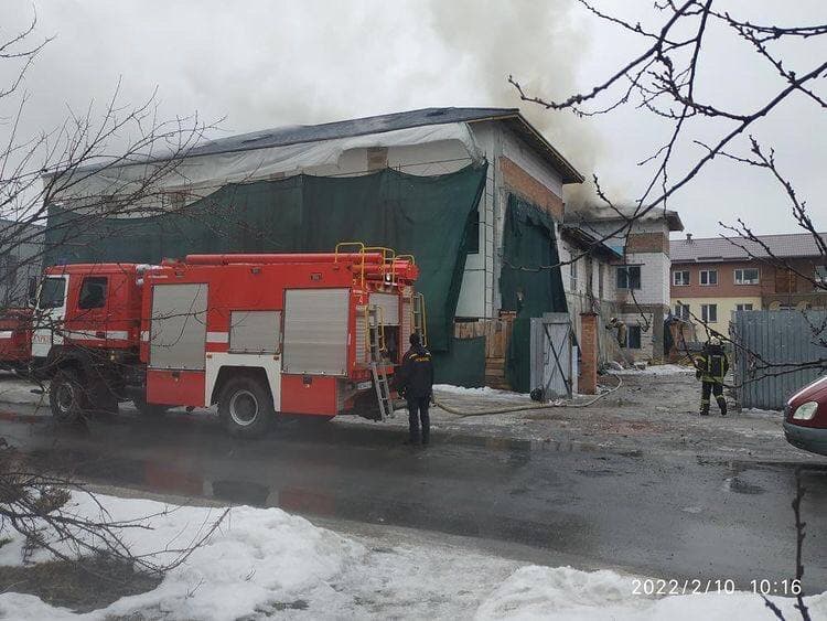 Пожар Харьков: горит здание на улице Георгиевской, 10